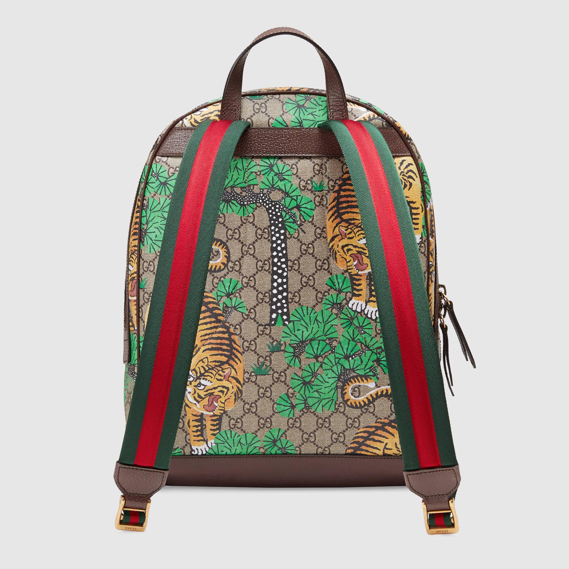 Lyst Gucci Bengal GG Supreme Canvas Backpack